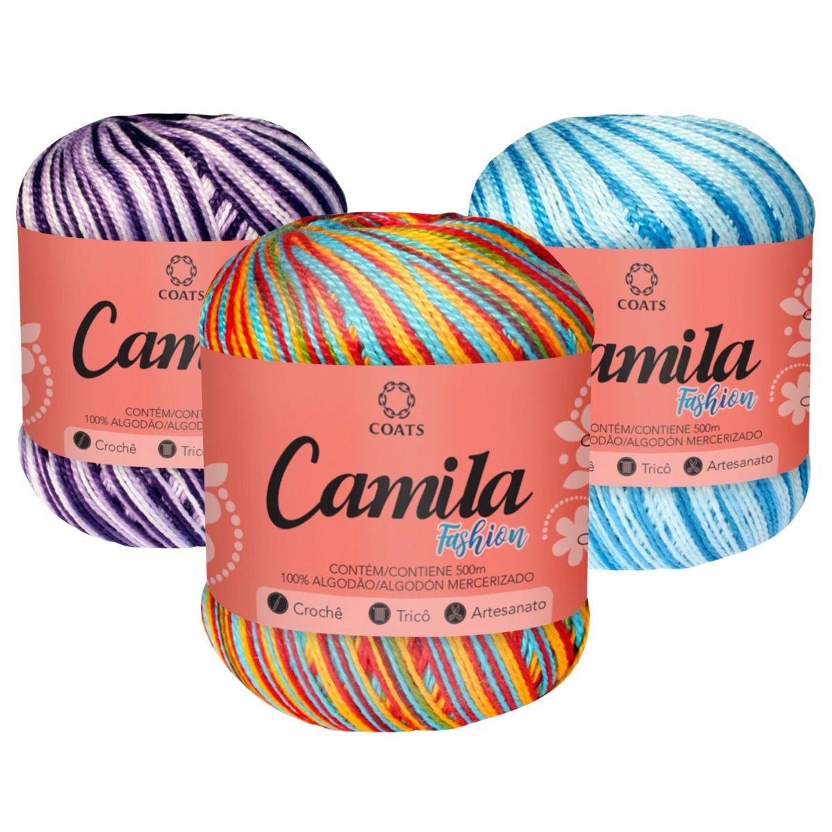 Linha Camila Fashion 500m com 150g Mesclada em Algodão - Palácio da Arte
