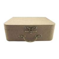 Maleta Decorativa em MDF com Fecho e Alça Metal 20,2x25x8,5cm - Palácio da Arte