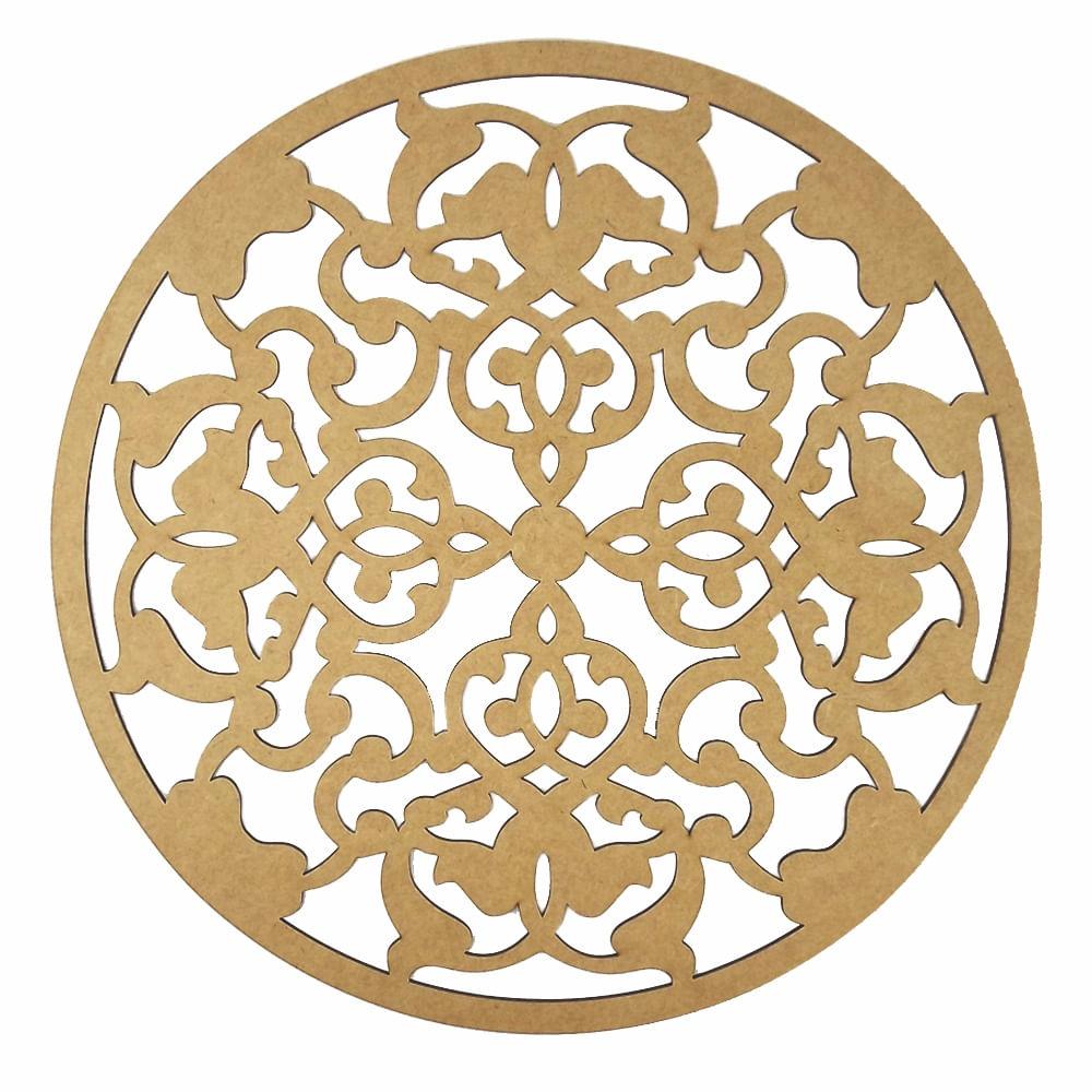 Mandala Imperial 13x13cm em MDF - Palácio da Arte