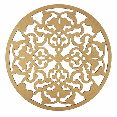 Mandala Imperial 13x13cm em MDF - Palácio da Arte