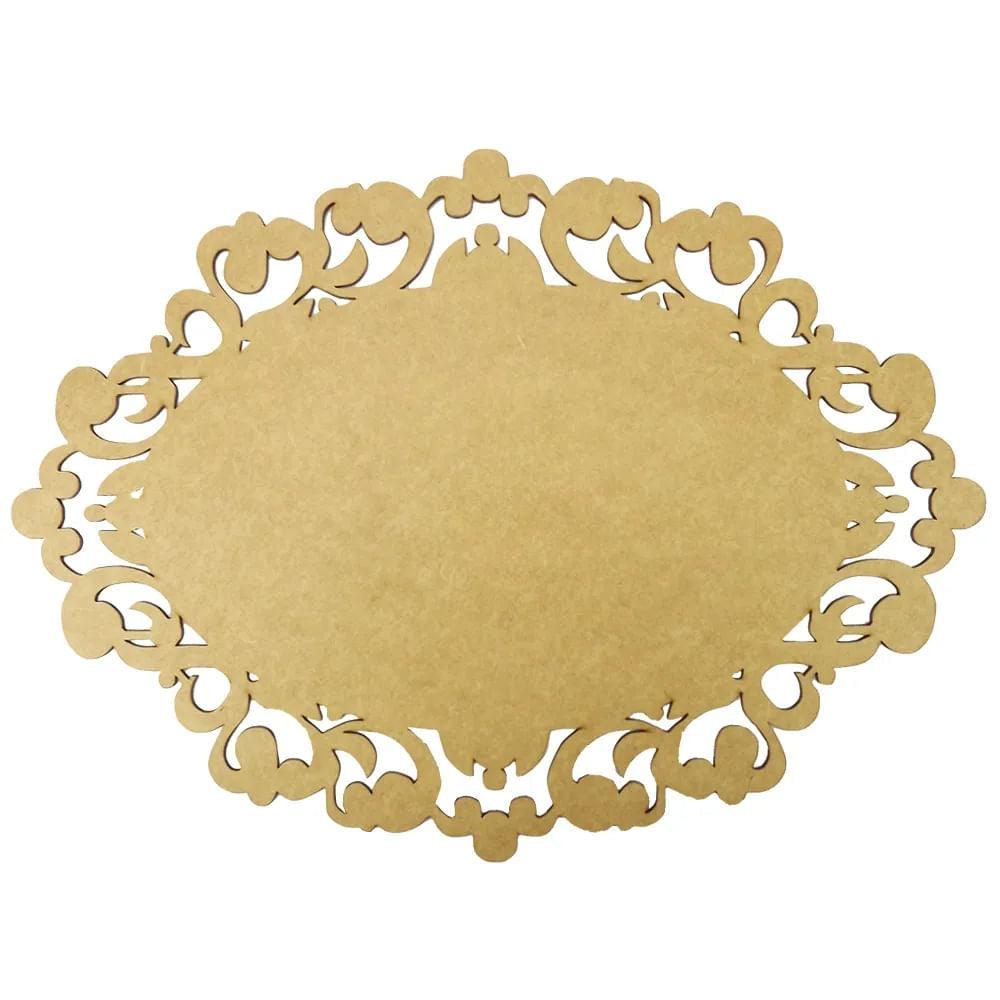 Moldura Oval Colonial 15x10,7cm em MDF - Palácio da Arte