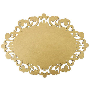 Moldura Oval Colonial 15x10,7cm em MDF - Palácio da Arte