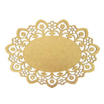 Moldura Oval Lisa Margarida 30x21,5cm em MDF - Palácio da Arte