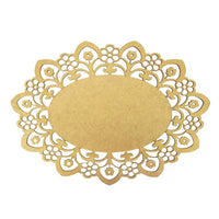 Moldura Oval Lisa Margarida 30x21,5cm em MDF - Palácio da Arte