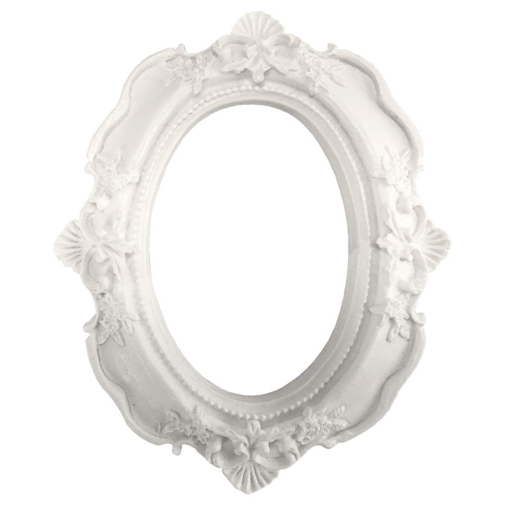 Moldura Oval Madri 12x9,5cm Resina - Palácio da Arte