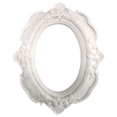 Moldura Oval Madri 12x9,5cm Resina - Palácio da Arte