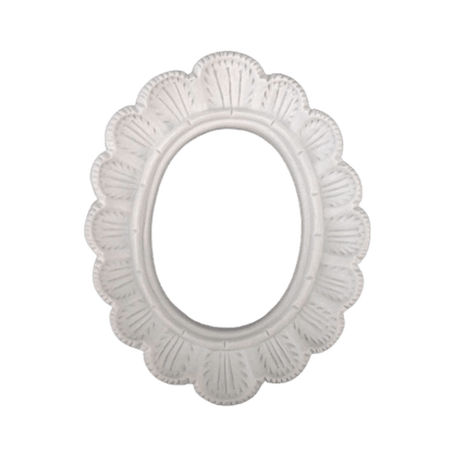 Moldura Oval Onduras 11,5x14,5cm Resina - Palácio da Arte