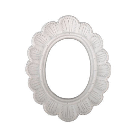 Moldura Oval Onduras 11,5x14,5cm Resina - Palácio da Arte