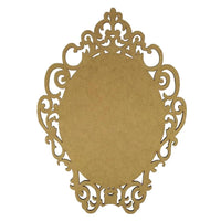Moldura Oval Romana 15x10,7cm em MDF - Palácio da Arte