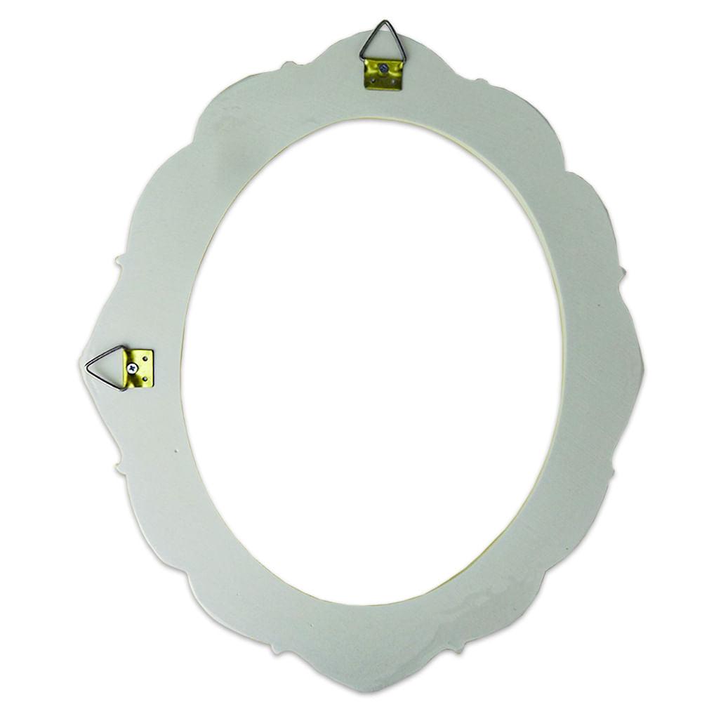 Moldura Oval Verona 30x25,5cm Resina - Palácio da Arte