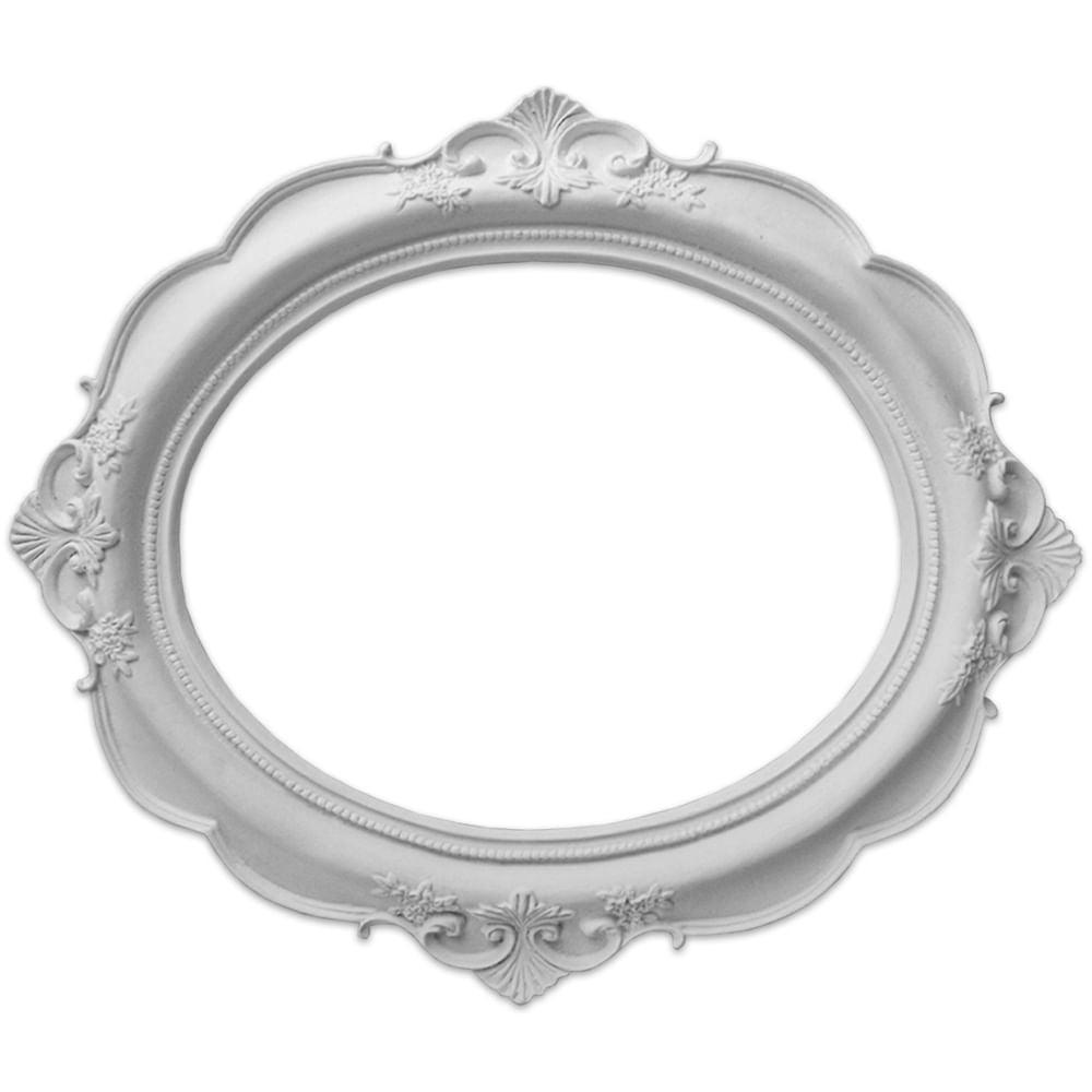 Moldura Oval Verona 30x25,5cm Resina - Palácio da Arte