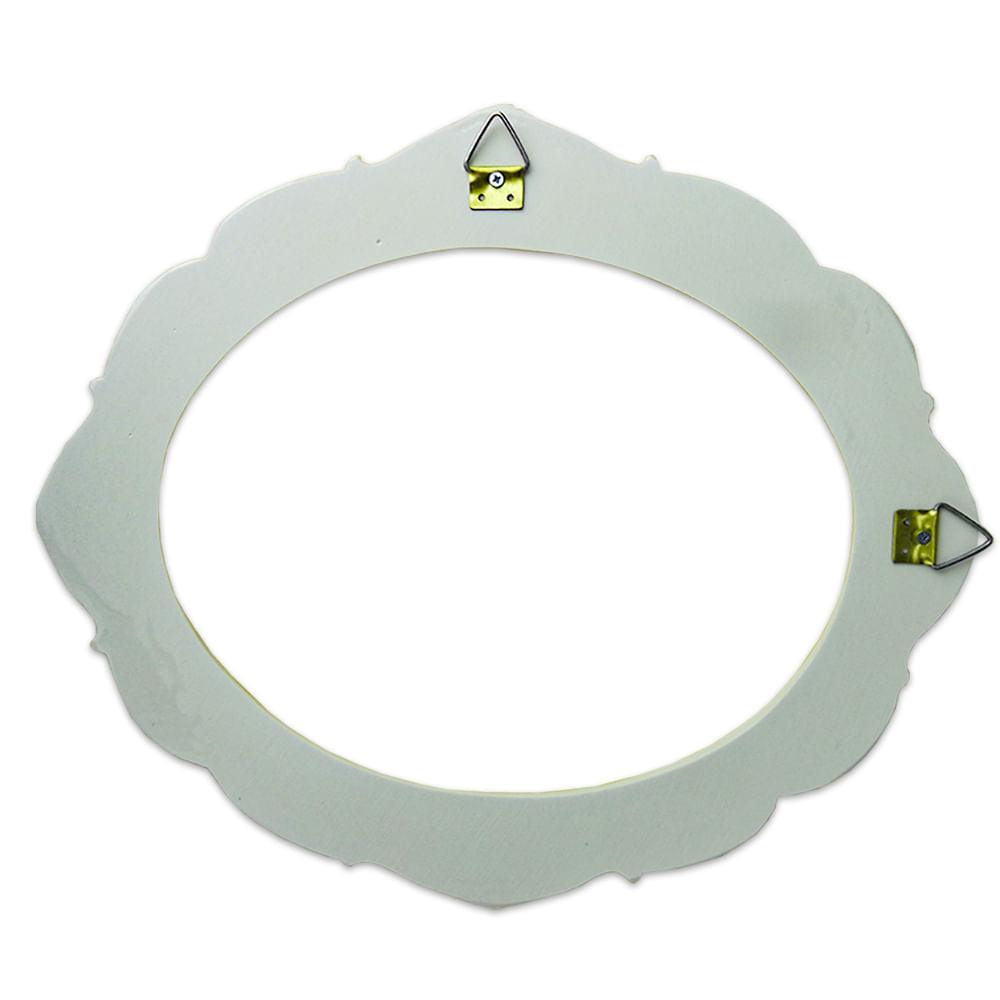 Moldura Oval Verona 30x25,5cm Resina - Palácio da Arte