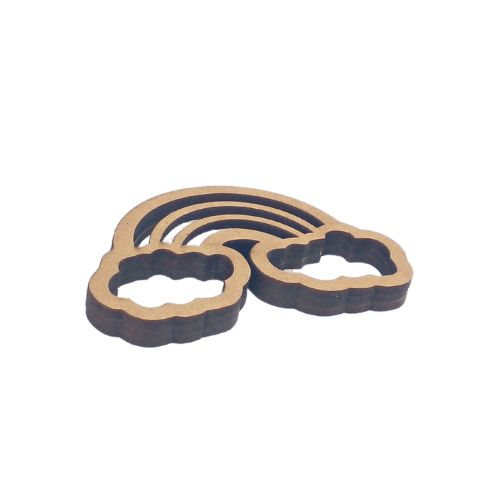 Moldura para Shaker Box Arco-Íris 5x8cm em MDF - Palácio da Arte