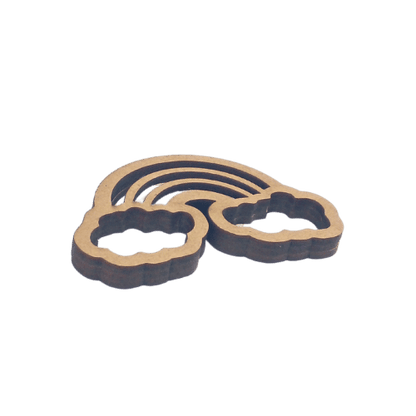 Moldura para Shaker Box Arco-Íris 5x8cm em MDF - Palácio da Arte