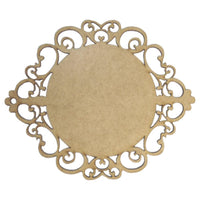 Moldura Redonda Provençal 15x12,5cm em MDF - Palácio da Arte