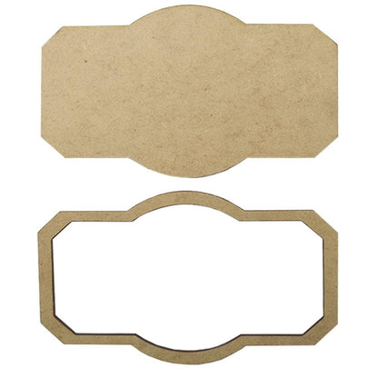 Moldura Retangular 15,5x10cm em MDF - Palácio da Arte