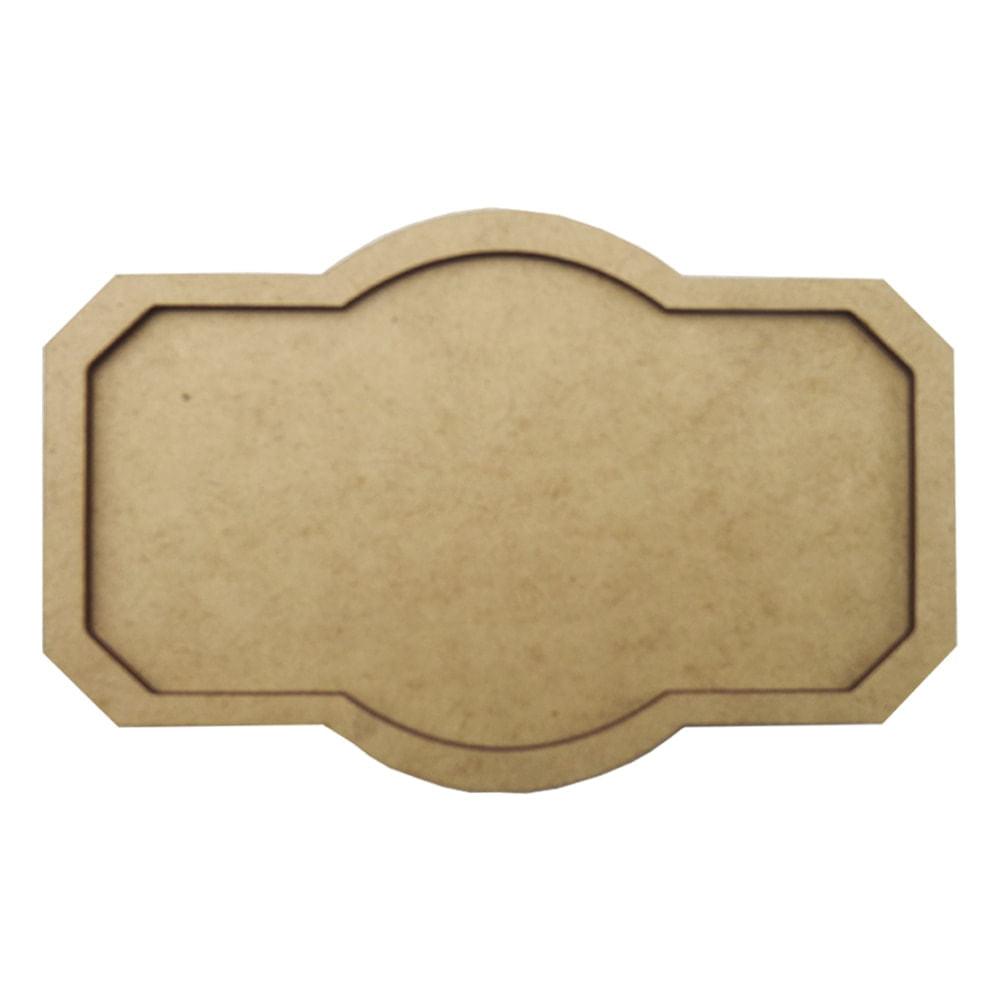 Moldura Retangular 15,5x10cm em MDF - Palácio da Arte