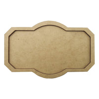 Moldura Retangular 15,5x10cm em MDF - Palácio da Arte