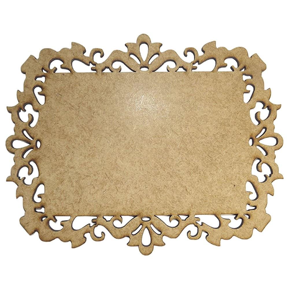 Moldura Retangular Imperial 15x12cm em MDF - Palácio da Arte