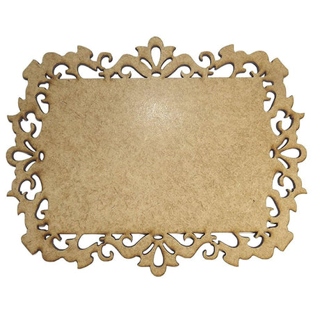 Moldura Retangular Imperial 15x12cm em MDF - Palácio da Arte