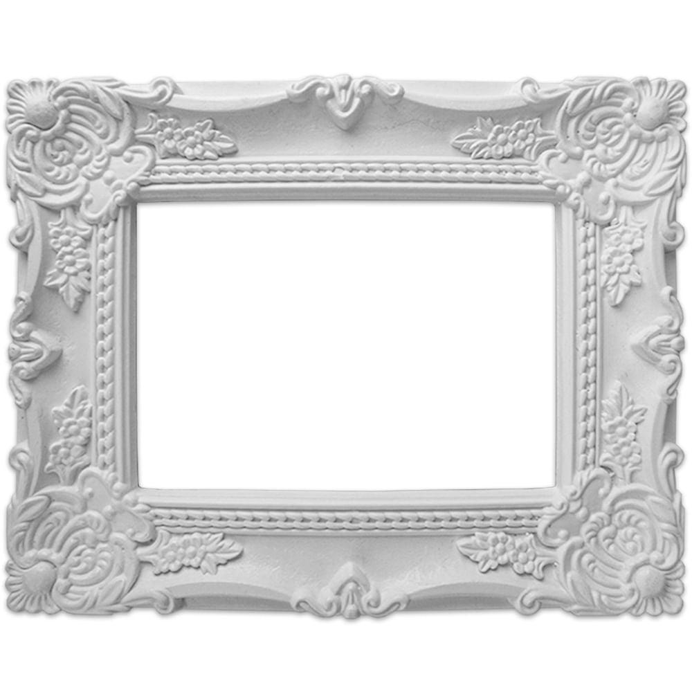Moldura Retangular Realeza 21,5x16,5cm Resina - Palácio da Arte
