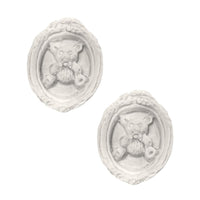 Moldurinha Redonda Baby Ursinho 2,8x2,4cm com 2 unidades Resina - Palácio da Arte