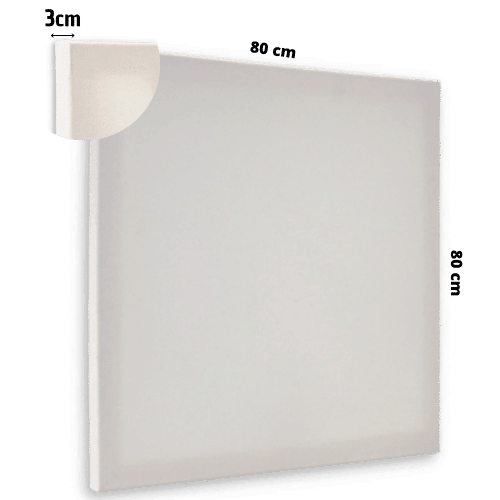 Painel para Pintura 80x80x3cm Chassi Simples Virado - Palácio da Arte
