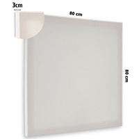 Painel para Pintura 80x80x3cm Chassi Simples Virado - Palácio da Arte