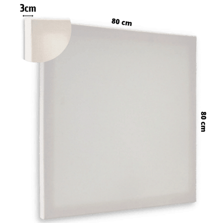 Painel para Pintura 80x80x3cm Chassi Simples Virado - Palácio da Arte
