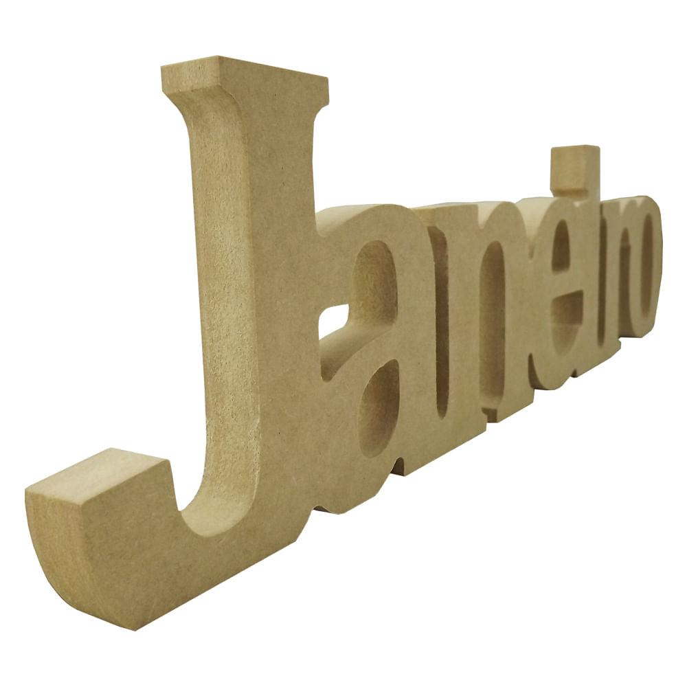 Palavra Enfeite de Mesa Rio de Janeiro 87,5x12cm em MDF - Palácio da Arte
