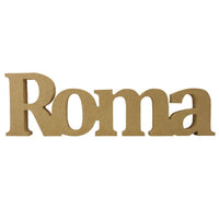 Palavra Enfeite de Mesa Roma 40x12cm em MDF - Palácio da Arte