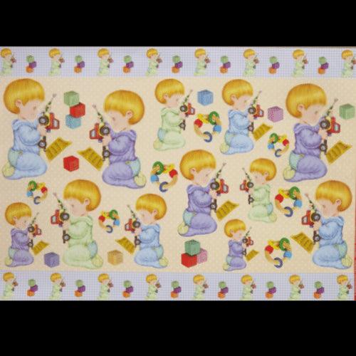 Papel Decoupage 34x48 LD-306 Menininho e Brinquedos Litocart - Palácio da Arte