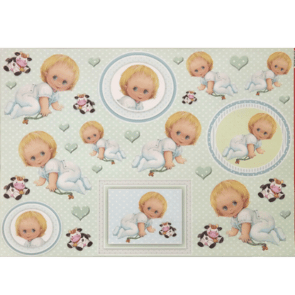 Papel Decoupage 34x48 LD-577 Bebê Menino Litocart - Palácio da Arte