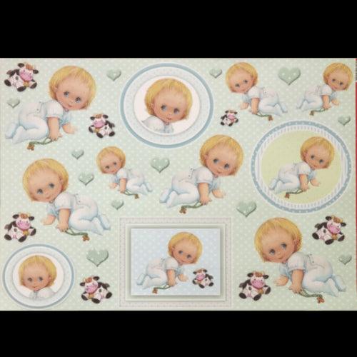 Papel Decoupage 34x48 LD-577 Bebê Menino Litocart - Palácio da Arte