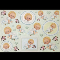 Papel Decoupage 34x48 LD-577 Bebê Menino Litocart - Palácio da Arte
