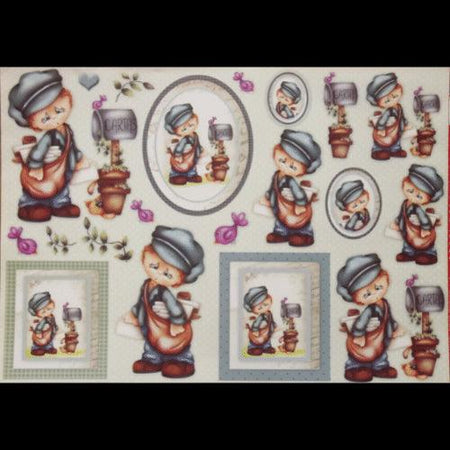 Papel Decoupage 34x48 LD-586 Menino Carteiro Litocart - Palácio da Arte