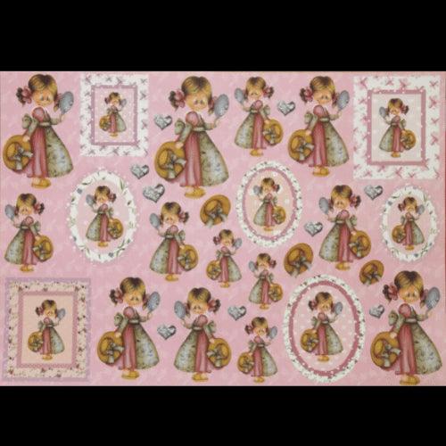 Papel Decoupage 34x48 LD-664 Menina com Vestido Litocart - Palácio da Arte