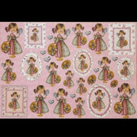 Papel Decoupage 34x48 LD-664 Menina com Vestido Litocart - Palácio da Arte