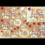 Papel Decoupage 34x48 LD-686 Ursinho Love Litocart - Palácio da Arte