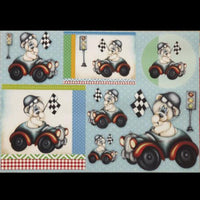 Papel Decoupage 34x48 LD-700 Ursinho Carrinho Litocart - Palácio da Arte