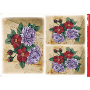 Papel Decoupage 34x48 LD-915 Flores Vintage Litocart - Palácio da Arte