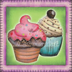 Papel Decoupage Adesivo 10x10 LAX-081 Cupcake Litocart - Palácio da Arte