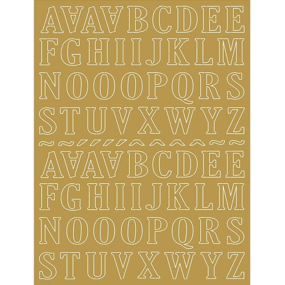Papel Laminado Litoarte LFDL2-001 Letras Douradas 16x21cm - Palácio da Arte
