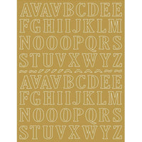Papel Laminado Litoarte LFDL2-001 Letras Douradas 16x21cm - Palácio da Arte