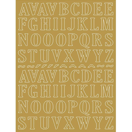 Papel Laminado Litoarte LFDL2-001 Letras Douradas 16x21cm - Palácio da Arte