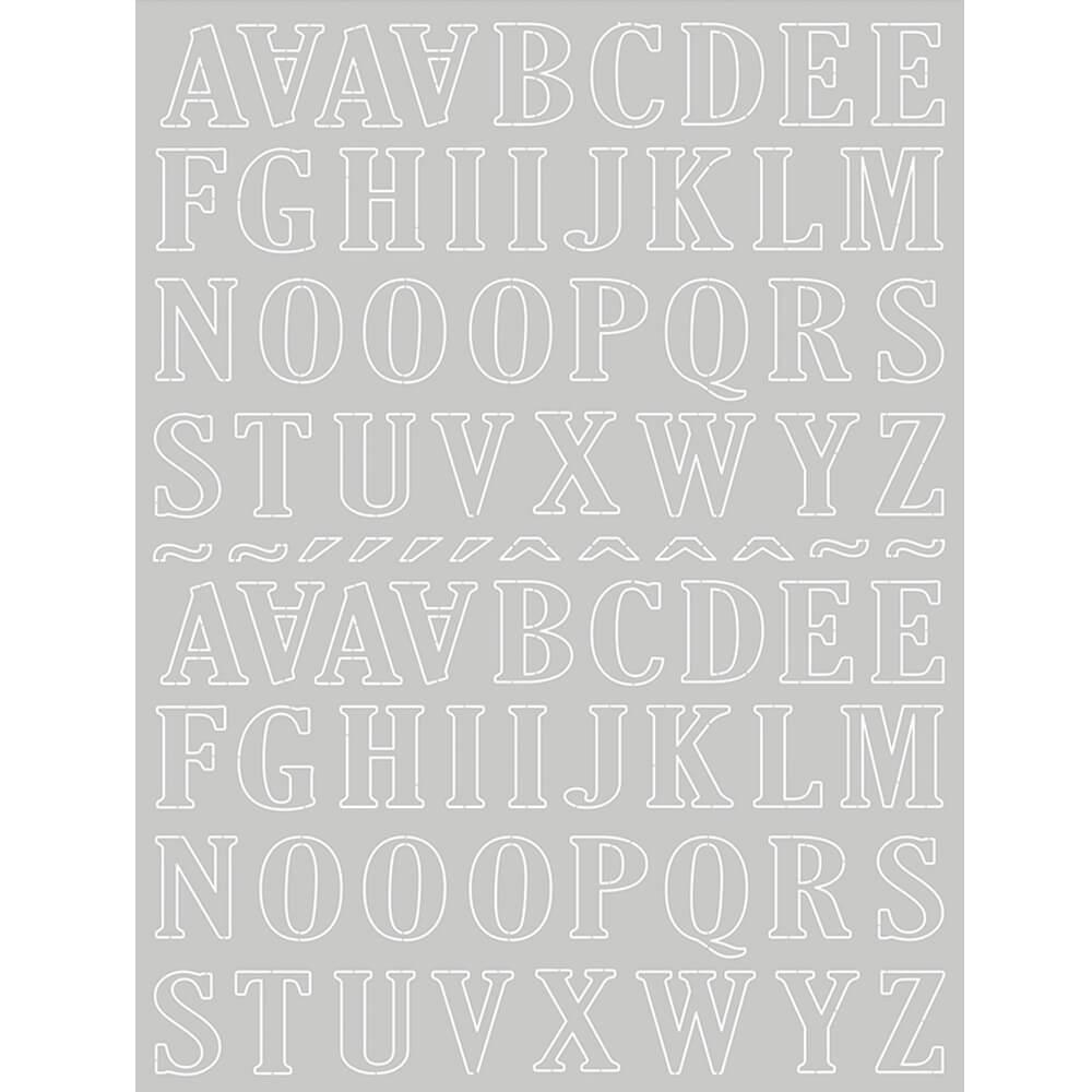 Papel Laminado Litoarte LFDL2-002 Letras Prata 16x21cm - Palácio da Arte