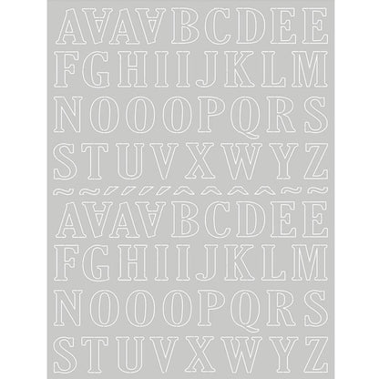 Papel Laminado Litoarte LFDL2-002 Letras Prata 16x21cm - Palácio da Arte