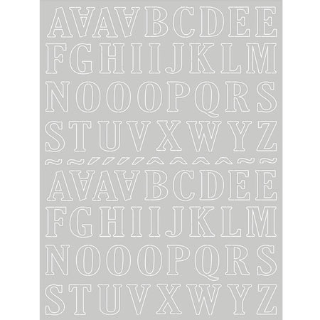 Papel Laminado Litoarte LFDL2-002 Letras Prata 16x21cm - Palácio da Arte