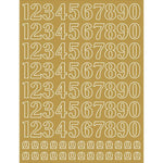 Papel Laminado Litoarte LFDL2-003 Números Dourado 16x21cm - Palácio da Arte