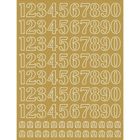 Papel Laminado Litoarte LFDL2-003 Números Dourado 16x21cm - Palácio da Arte